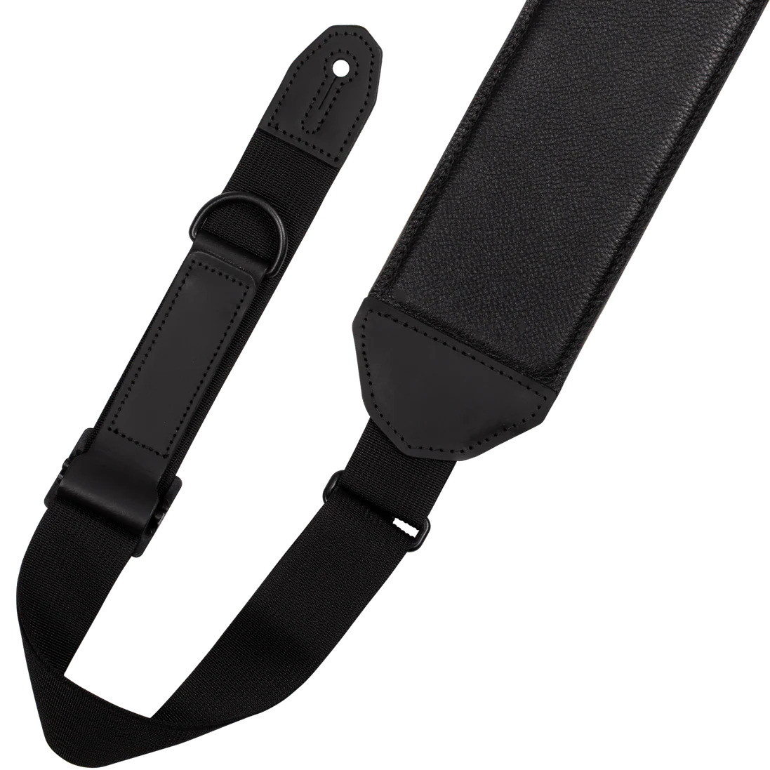 Levy MRH4GF-BLK 3.5" Right Height Leather Bass Strap, Black - Image 3
