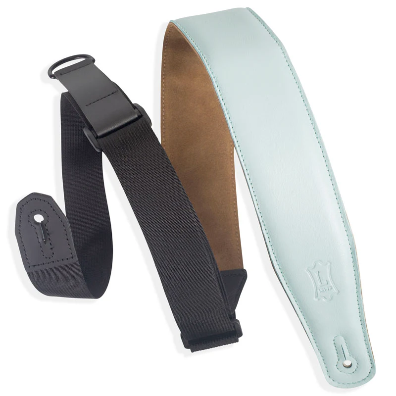 Levy MRHGS-AQU 2.5" Garment Right Height Guitar Strap, Light Blue, Aqua