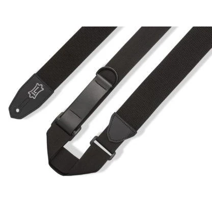 Levy MRHP-BLK 2" Polyester Right Height Guitar Strap, Black - Image 3