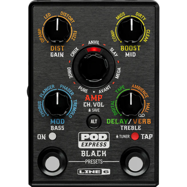 Line 6 POD-EXPRESS-BLACK POD Express Black Gutiar Effects Pedal