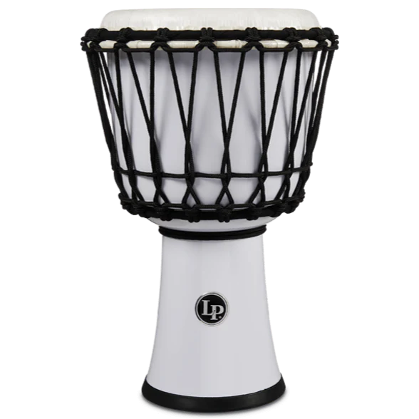 LP LP1607WH 7" Rope Circle Djembe White