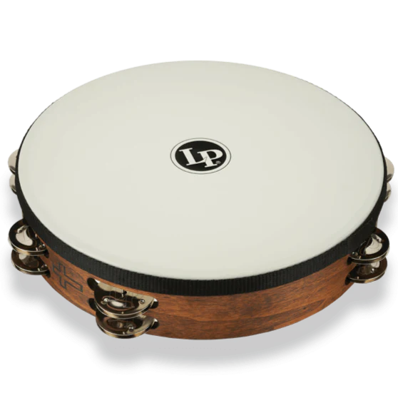 LP LP316 Worship Tamborine w/ Head, 10 Double Row Steel
