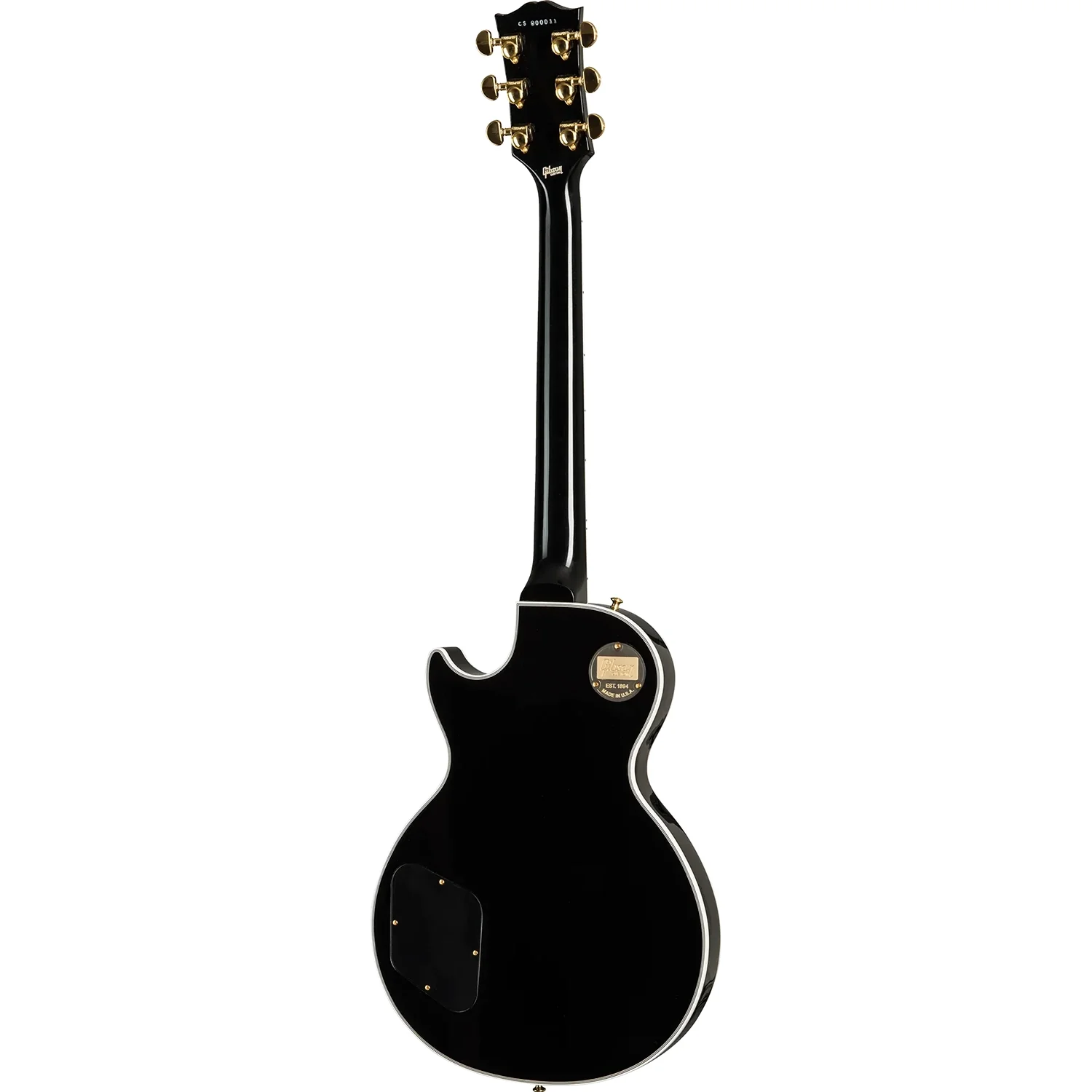 Gibson LPC-EBGH1E Les Paul Custom, Ebony with  Ebony Fingerboard - Image 2
