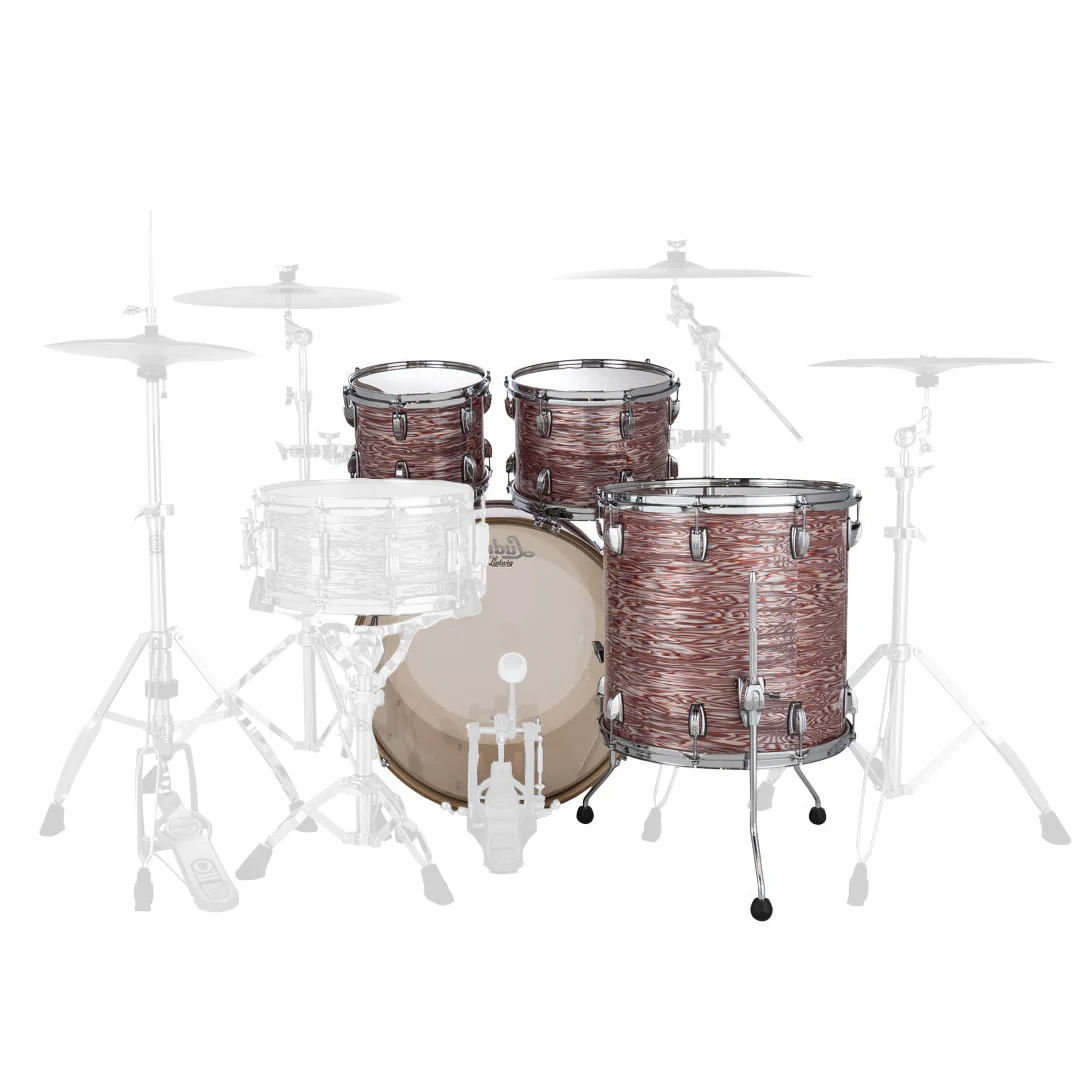 Ludwig L88204AXVP Classic Maple Mod (4pc) Shell Pack - 22, 10, 12, 16  - Vintage Pink Oyster - Image 2