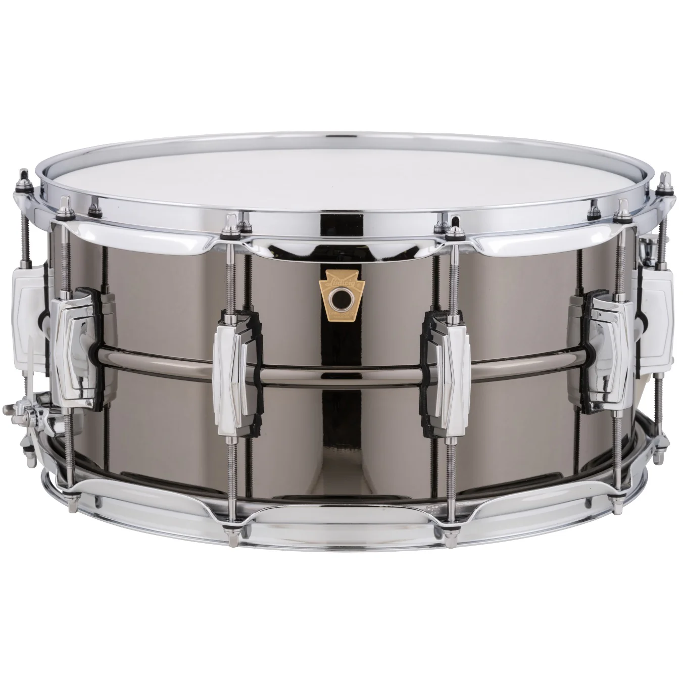 Ludwig LB417 6.5x14" Black Beauty Snare Drum, Smooth Shell, Imperial Lugs