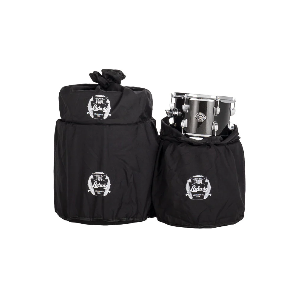 Ludwig LC2791 Breakbeats Shell Pack w/ Bags - 16, 10, 13, 14s - Black Sparkle - Image 5