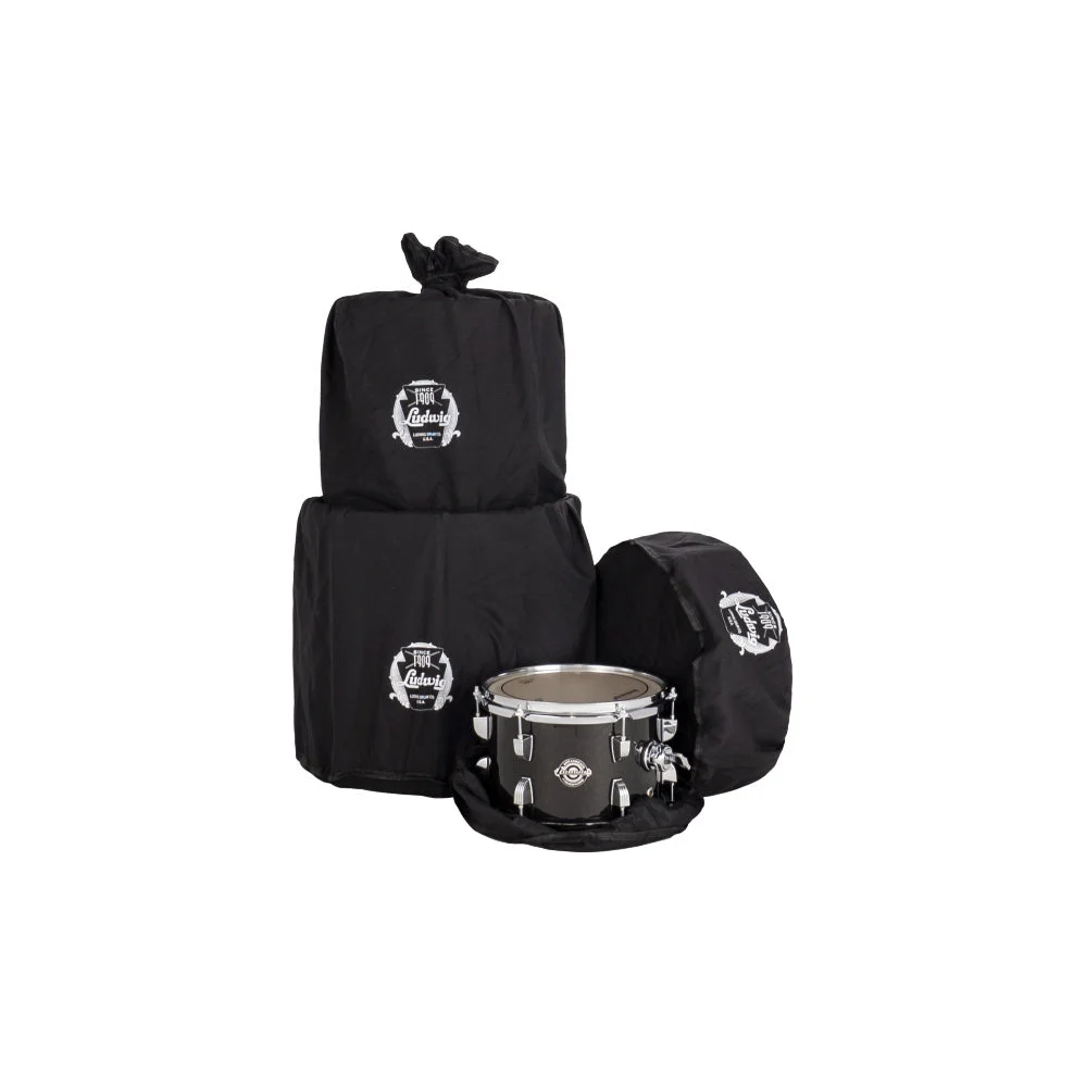 Ludwig LC2791 Breakbeats Shell Pack w/ Bags - 16, 10, 13, 14s - Black Sparkle - Image 7