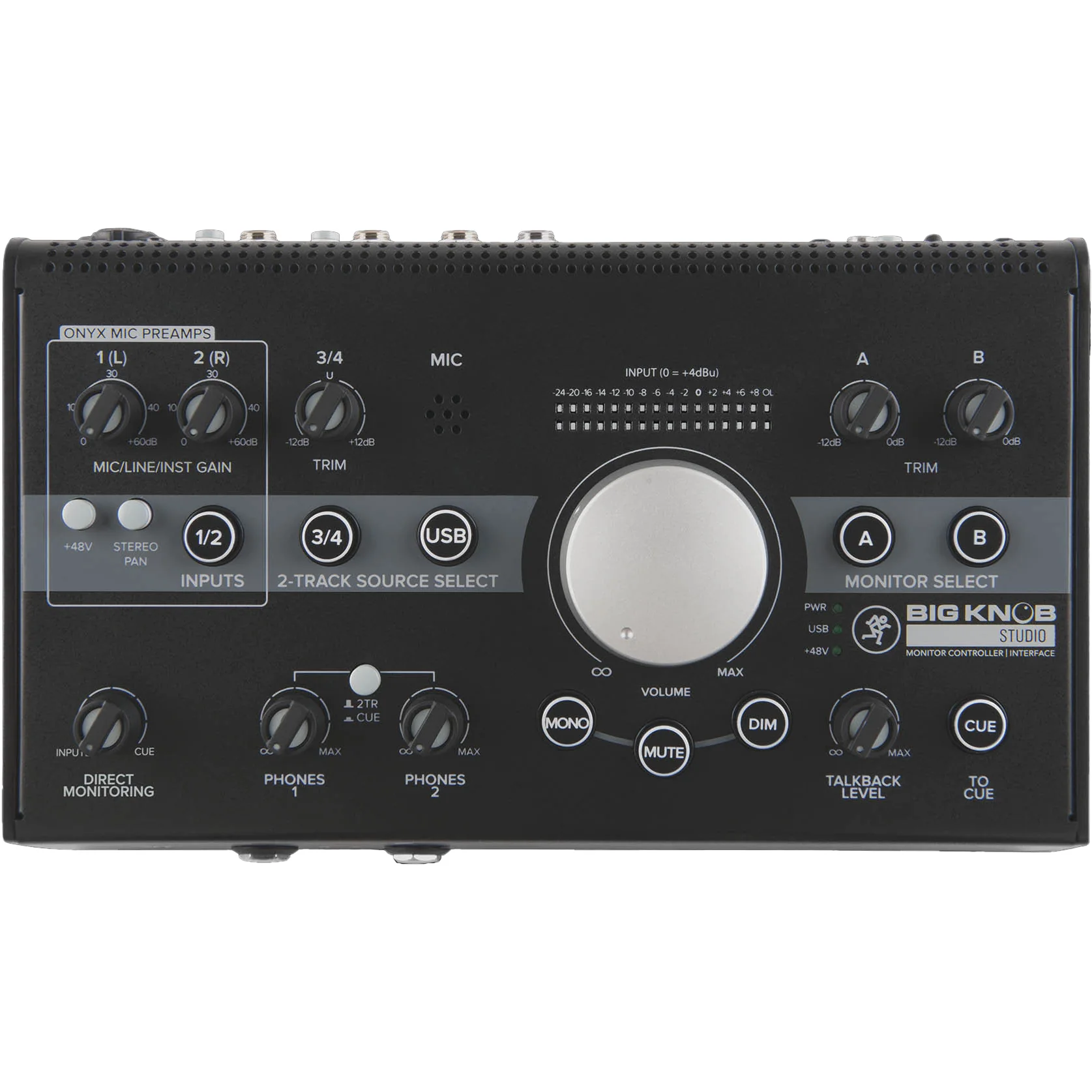 Mackie BIGKNOBSTUDIO 3x2 Studio Monitor Controller | 192kHz USB I/O