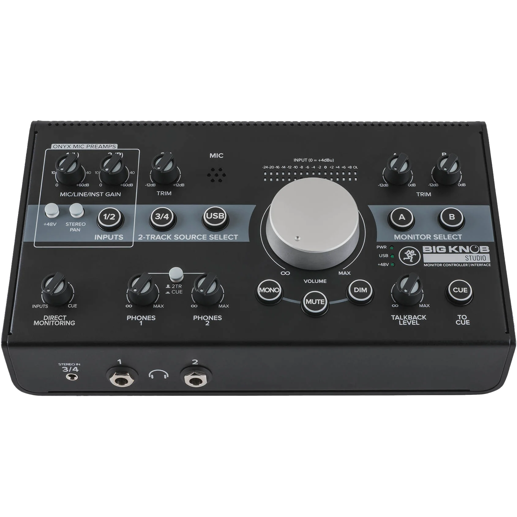 Mackie BIGKNOBSTUDIO 3x2 Studio Monitor Controller | 192kHz USB I/O - Image 2