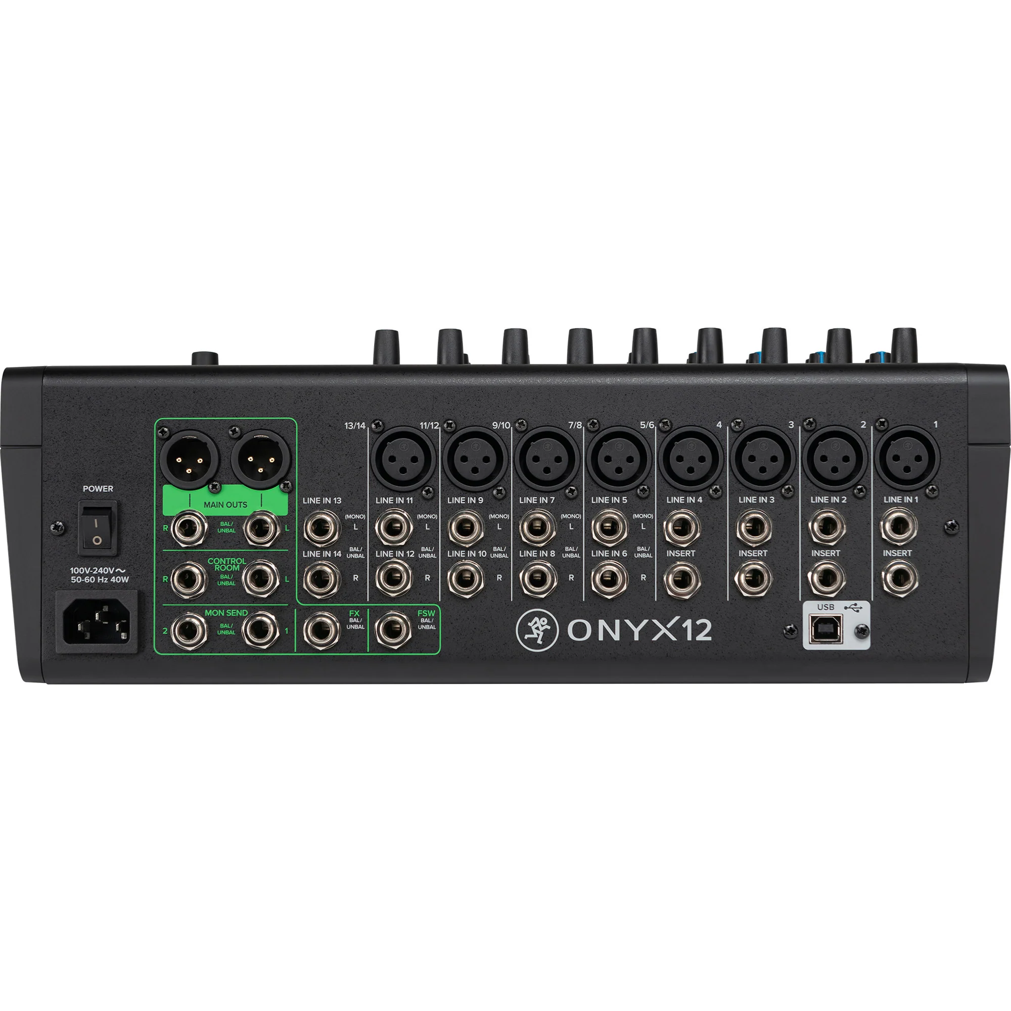 Mackie ONYX12 12-Channel Premium Analog Mixer with Multi-Track USB - Image 3