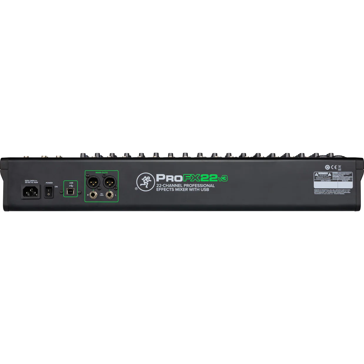 Mackie PROFX22V3 22 Channel 4-bus Professional Effects Mixer with USB - Image 4