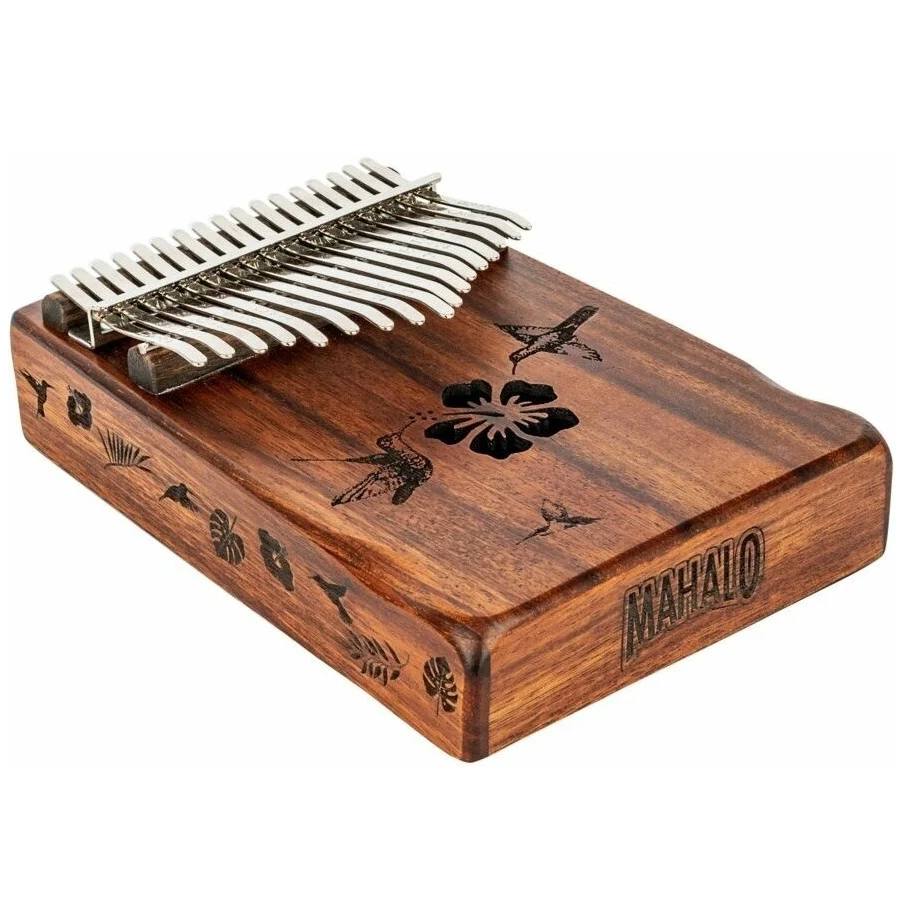 Mahalo MKA17HB Mahalo Kalimba, Hibiscus Design, w/ Bag