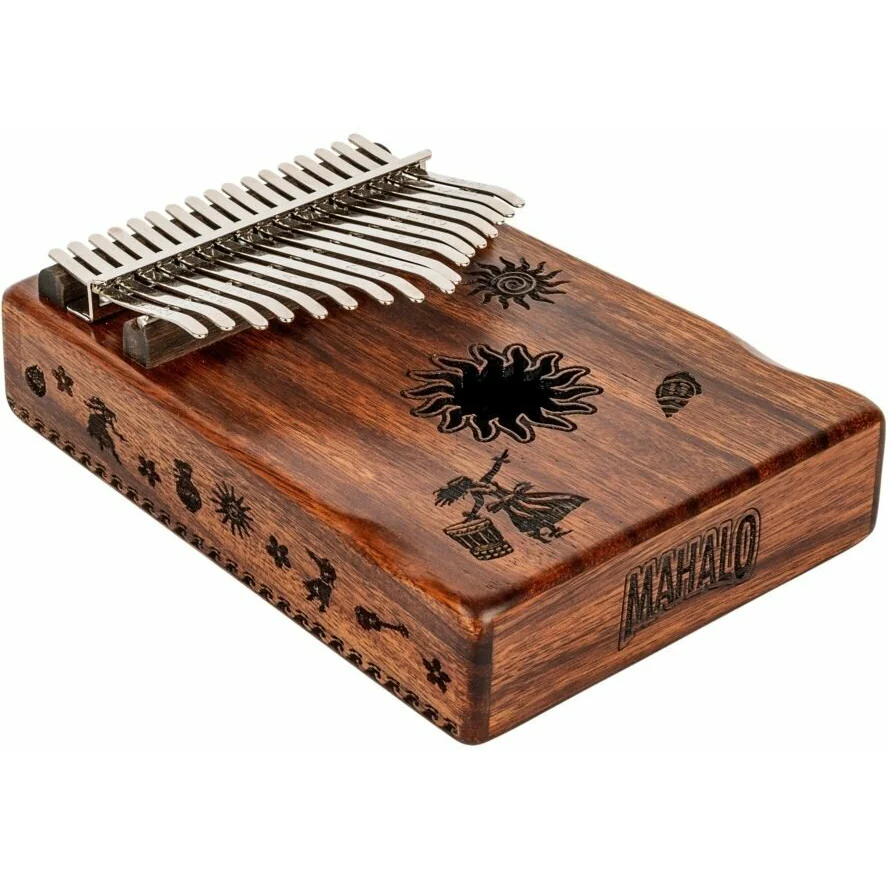Mahalo MKA17TR Mahalo Kalimba, Tropical Design, w/ Bag