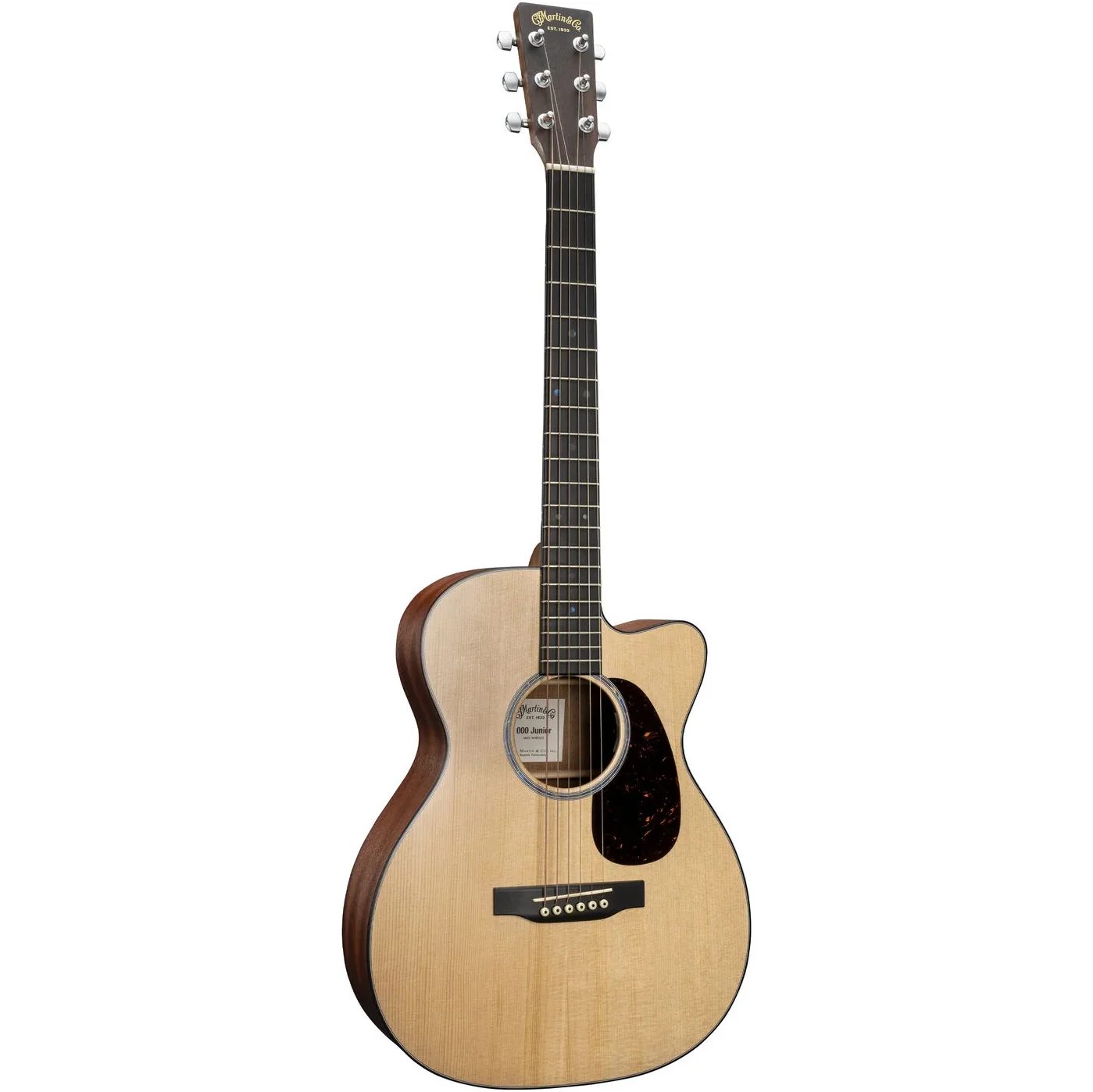 Martin 000CJR-E Junior Series 000 Guitar w/Electronics, Spruce Top, Sapele b/s, Natural