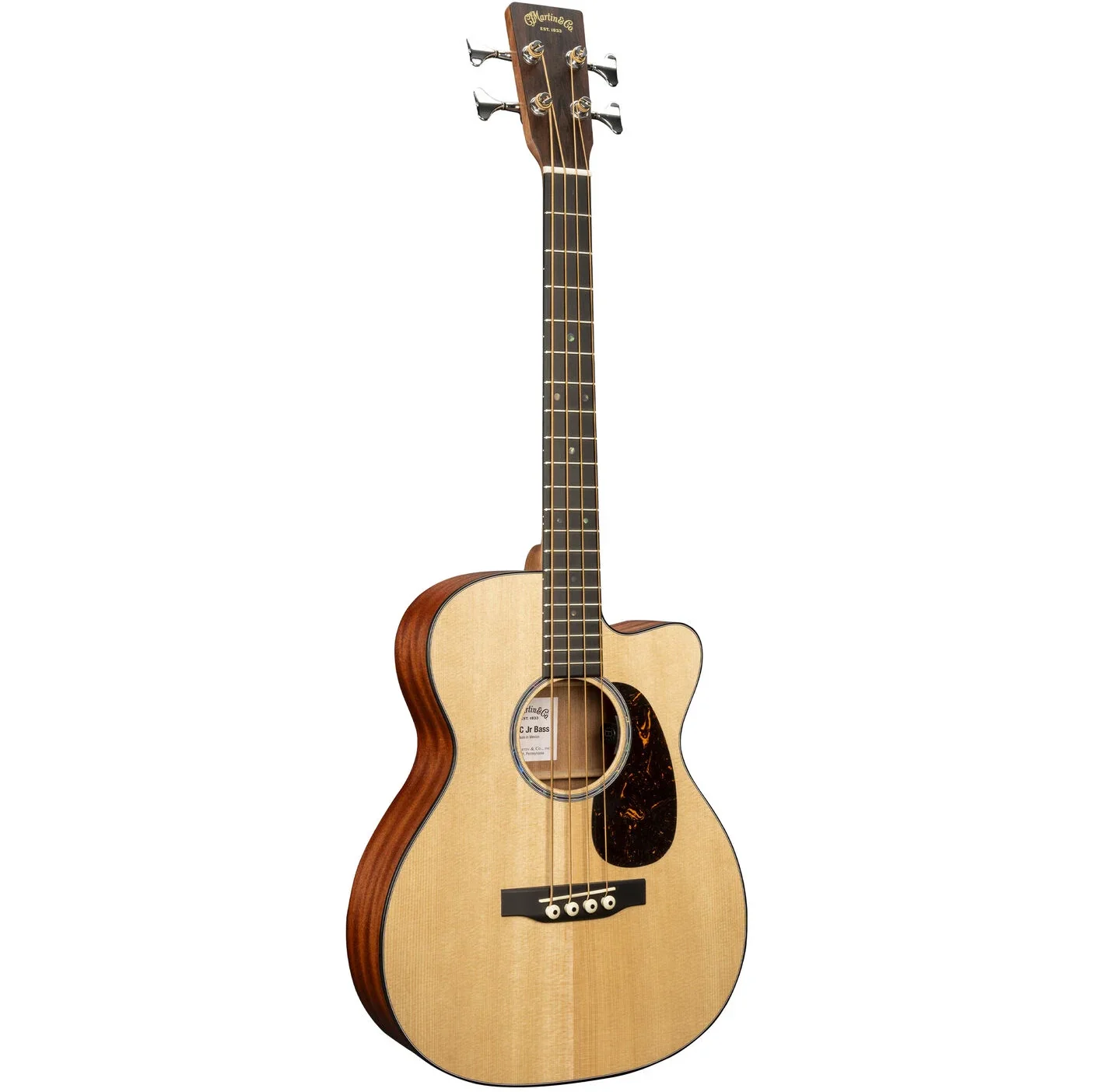 Martin 000CJR-E-BASS-BURST Junior Series 000 Bass w/Electronics, Sapele Top/b/s, Burst