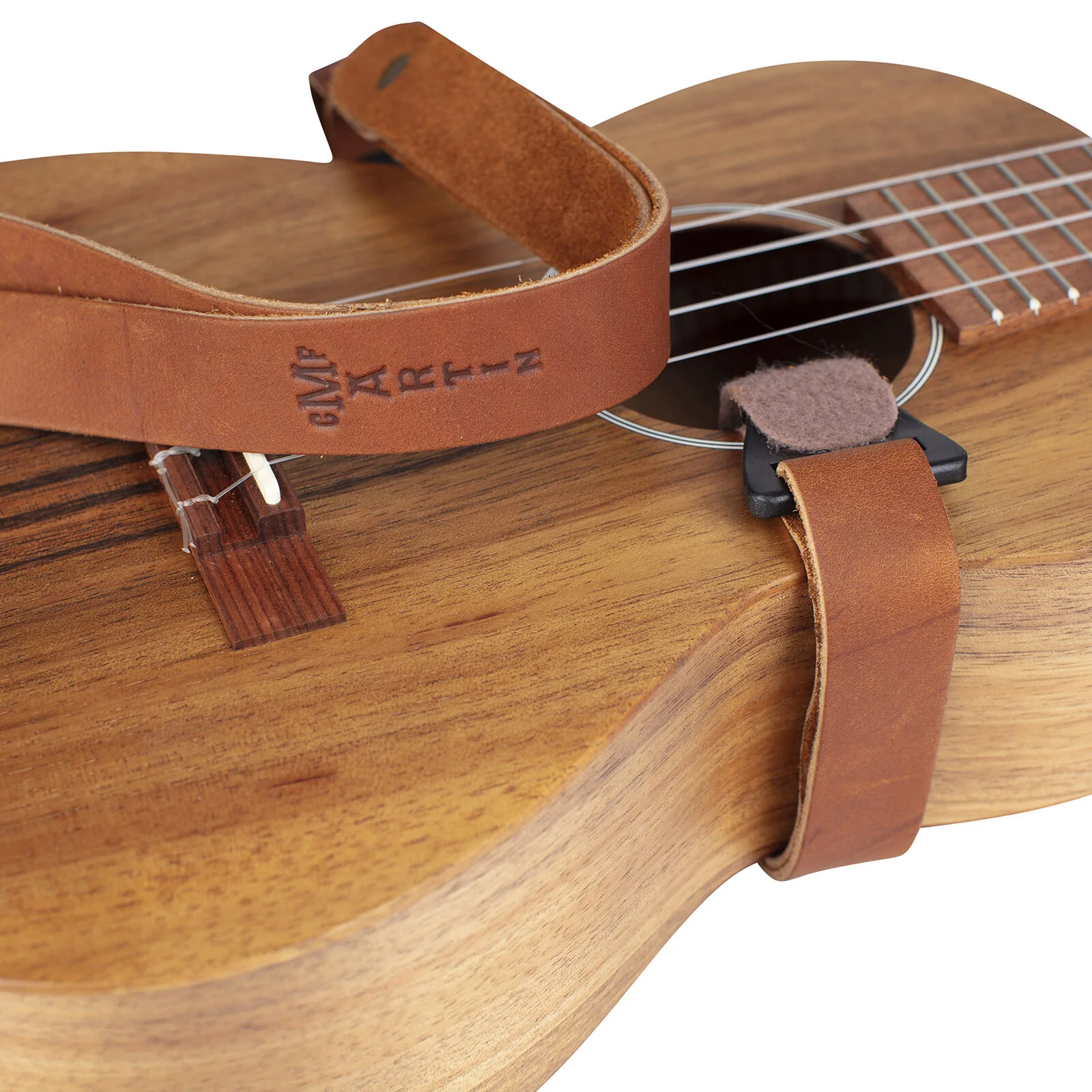 Martin 18A0121 Leather Ukulele Strap, Brown - Image 2