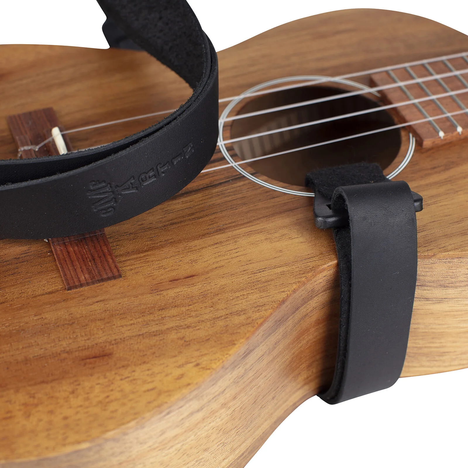 Martin 18A0122 Leather Ukulele Strap, Black - Image 2