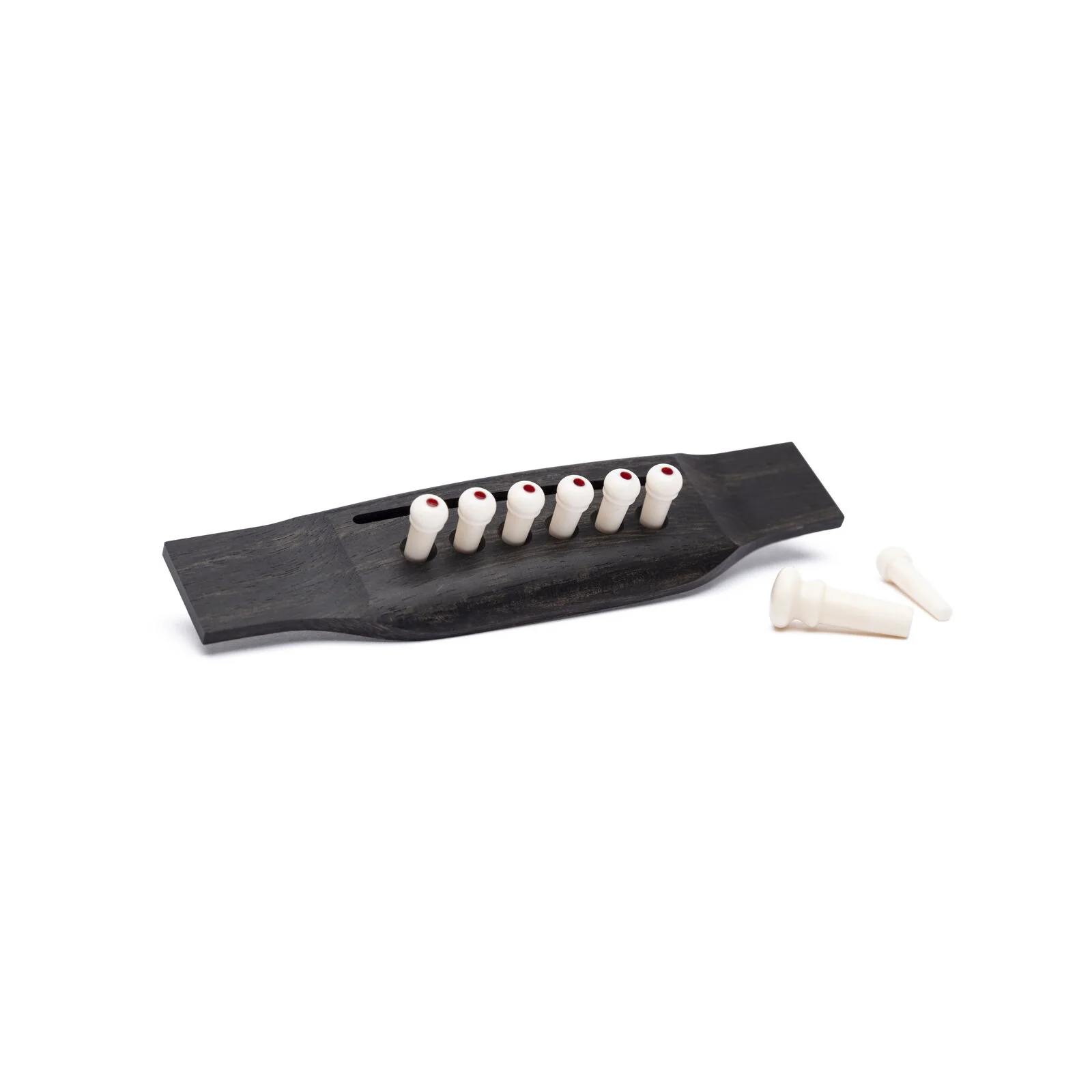 Martin 18APP0002 Bridge Pin Set, Martin Authentic, White w/Tortoise - Image 2