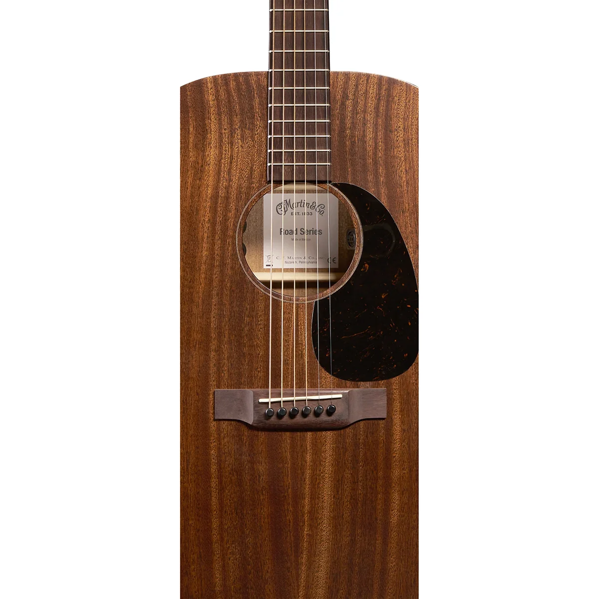 Martin D-10E-RETROSAPELE Road Series, Sapele Top/B/S, w Electronics, Dark Mahagony - Image 3