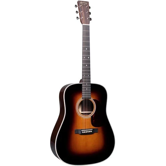 Martin D-28-SUNBURST D28 Dreadnought Acoustic Guitar, Gloss Sunburst Finish