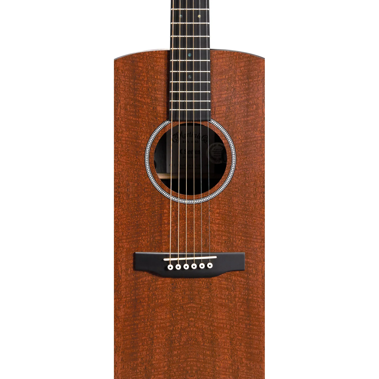 Martin D-X1E-MAH X-Series Dreadnought Guitar w/ Electronics, Mahogany HPL Top/b/s - Image 3