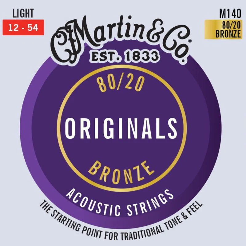 Martin M140 Martin Originals, 80/20, Light, 12-54