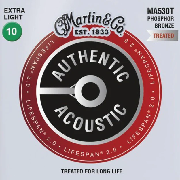 Martin MA530T SP Authentic, PB, Treated, Extra Light, 10-47