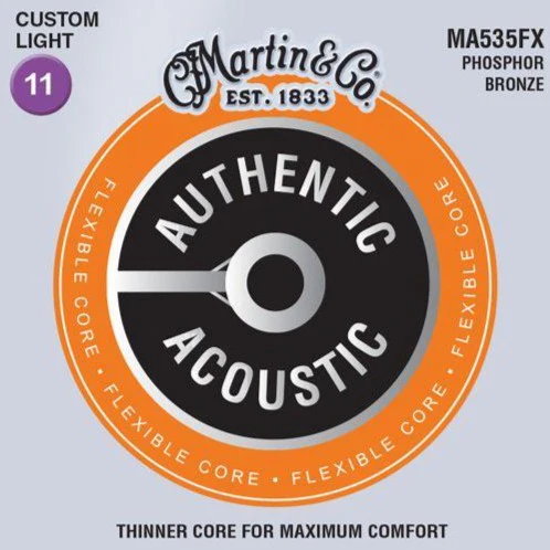 Martin MA535FX Authentic Flexible Core, Custom Light, 92/8, 11-52