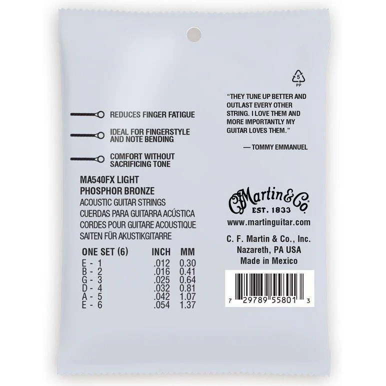 Martin MA540FX Authentic Flexible Core, Light, 92/8, 12-54 - Image 2