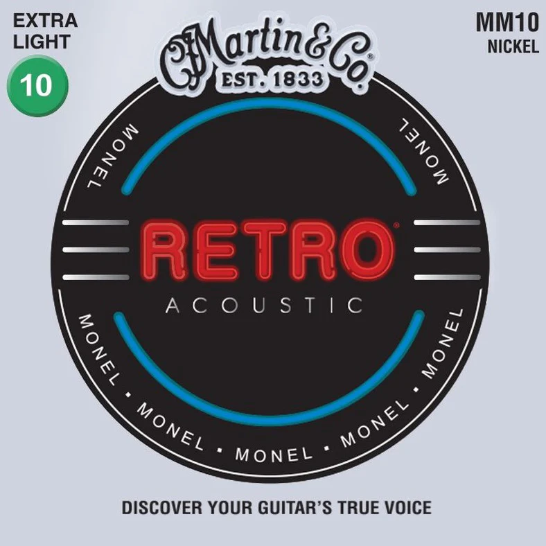 Martin MM10 Retro Strings, 6-Str, Extra Light, 10-47