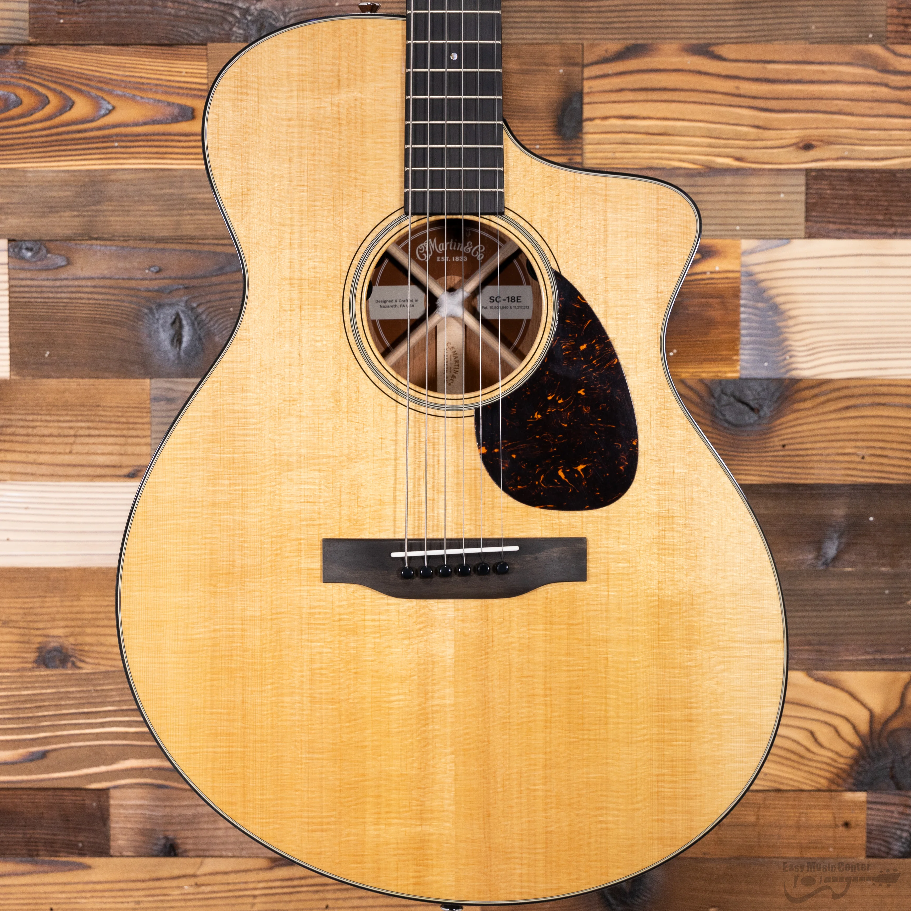 Martin SC-18E Modern SC Acoustic Guitar w/ Fishman Electronics, Spruce Top, Mah b/s, Natural (#2867262) - Image 2