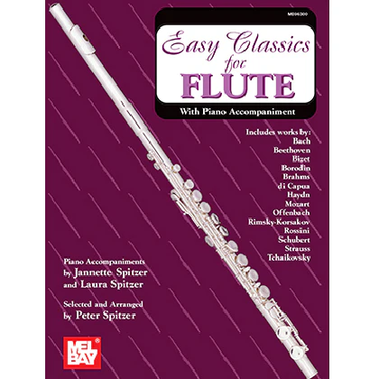 Mel Bay 96300 Easy Classics for Flute - with Piano Accompaniment
