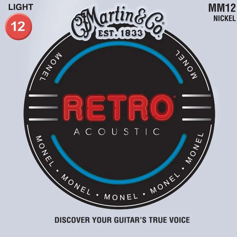 Martin MM12 Retro Light Guitar Strings - Monel