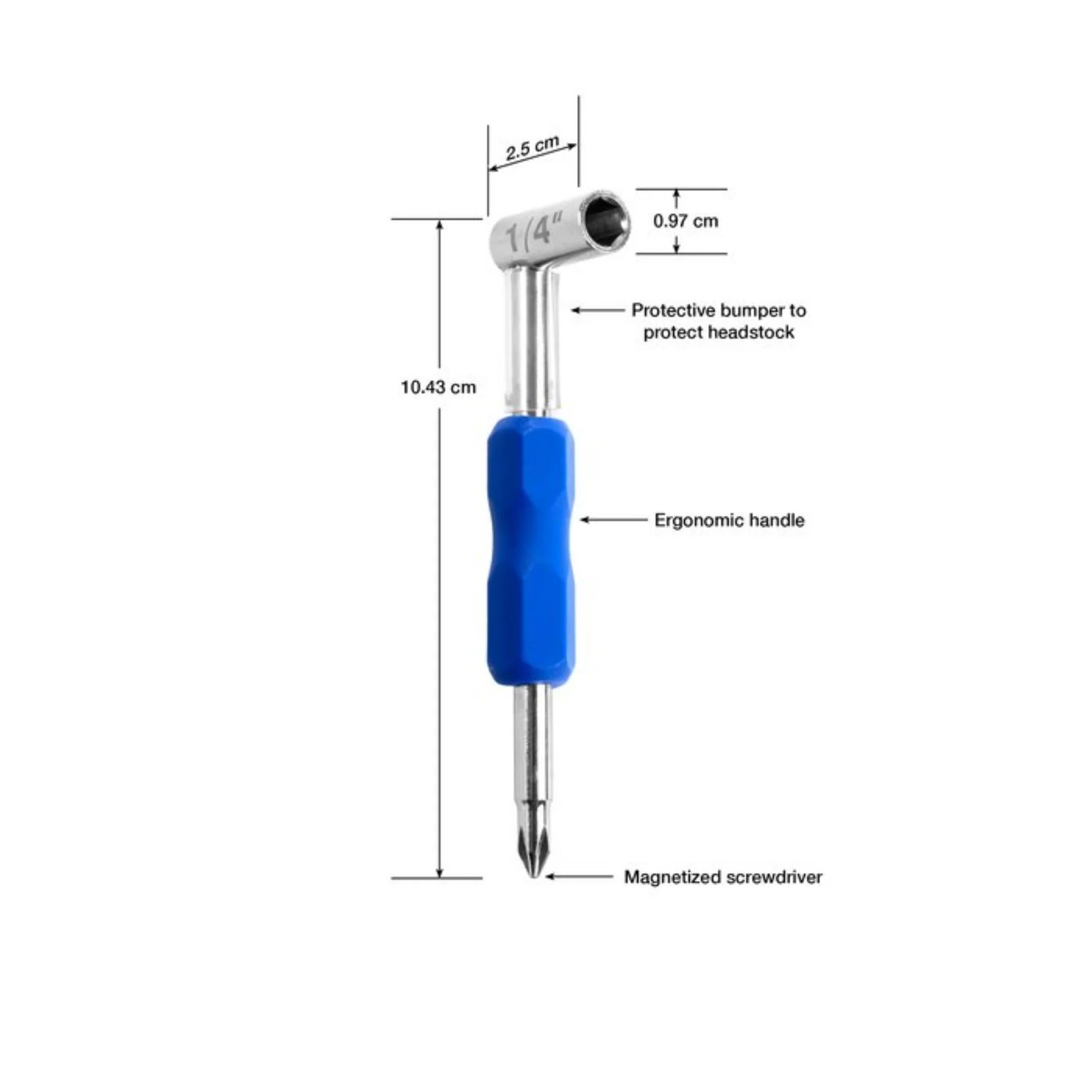 Music Nomad MN231 Premium Truss Rod Wrench - 1/4" - Image 2