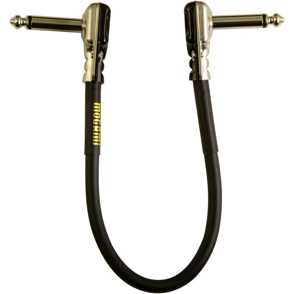 Mogami GOLDINST-PRR1.0 10" Pancake Right-Angle to Right-Angle Pedal Cable