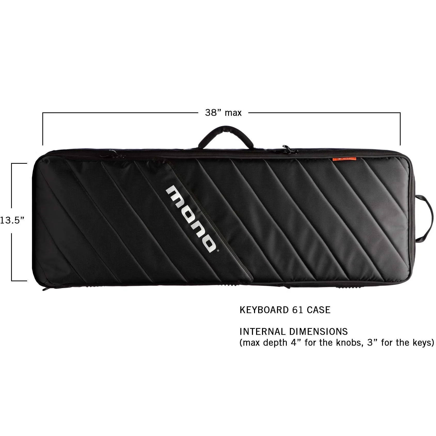 MONO M80-K61-BLK 61-Key Keyboard Case, Black - Image 5