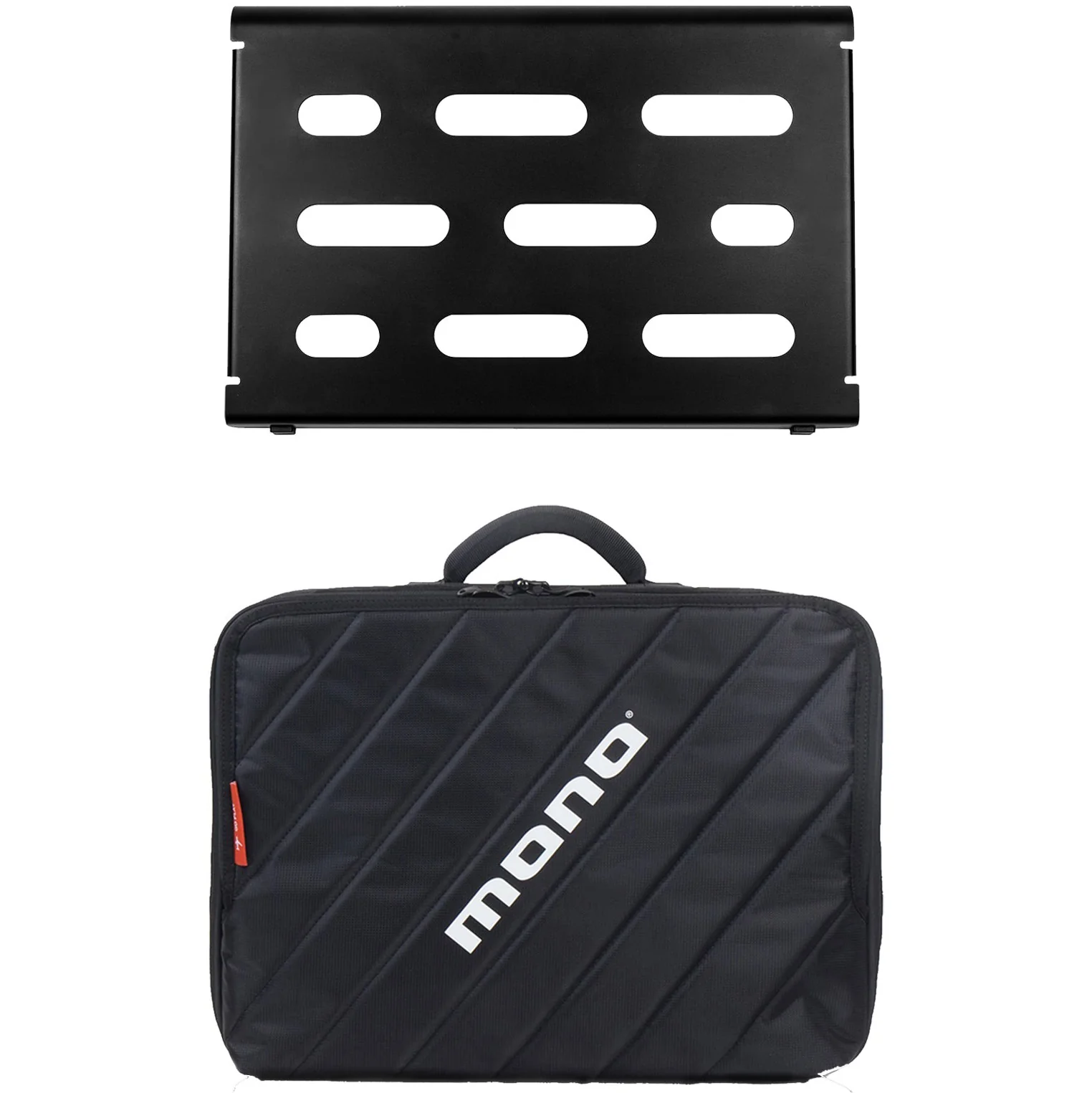 MONO PFX-PB-S-BLK-BDL Small Pedalboard w/ Club Case, Black