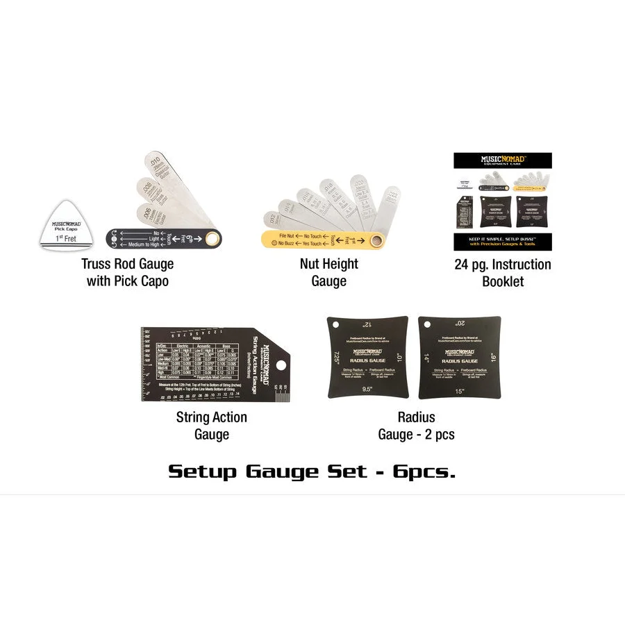 Music Nomad MN604 Precision Setup Gauge Set - 6 pc. - Image 2