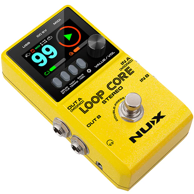 NUX LOOPCORE-STEREO Loop Core Stereo Looper Pedal with MIDI and Drum Patterns - Image 3
