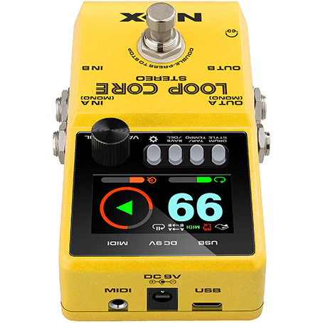 NUX LOOPCORE-STEREO Loop Core Stereo Looper Pedal with MIDI and Drum Patterns - Image 4