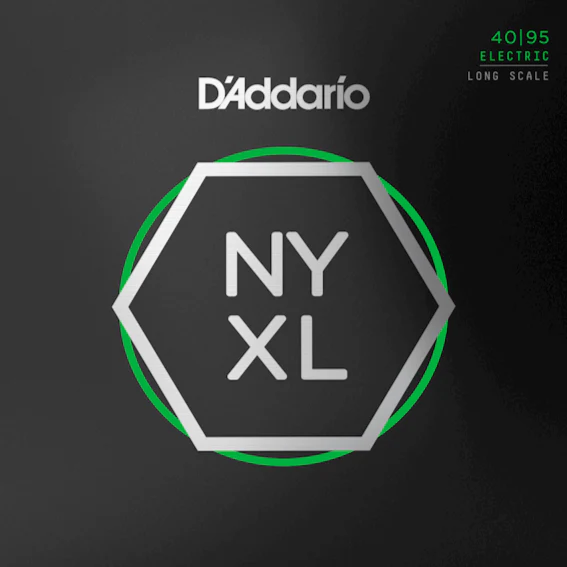 D'Addario NYXL4095 Nickel Wound Bass Guitar Strings, Super Light, 40-95, Long Scale