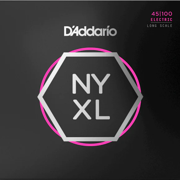 D'Addario NYXL45100 Nickel Wound Bass Guitar Strings, Regular Light, 45-100, Long Scale