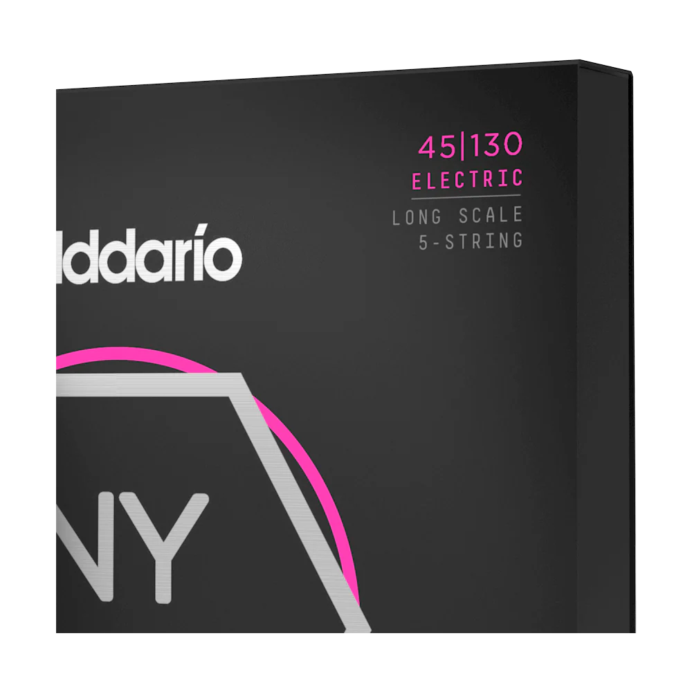 D'Addario NYXL45130 Nickel Wound Bass Guitar Strings, 5-string Regular Light, 45-130, Long Scale - Image 3