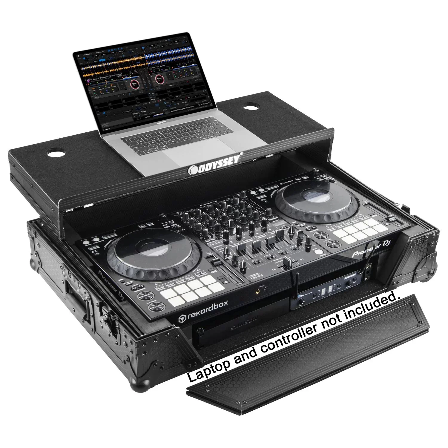 Odyssey 810271 Industrial Board Glide Style 1U Case w/ Wheels - Custom Fit for DDJ-1000/SRT; 33.5" W 22.25" D 12" H - Image 3