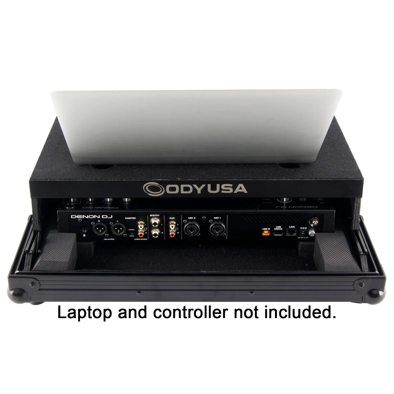 Odyssey FRGSPRIMEGOBL Black Label Glide Style DJ Controller Case - Custom Fit for PRIMEGO; 21" W 16.75" D 7.5" H - Image 2