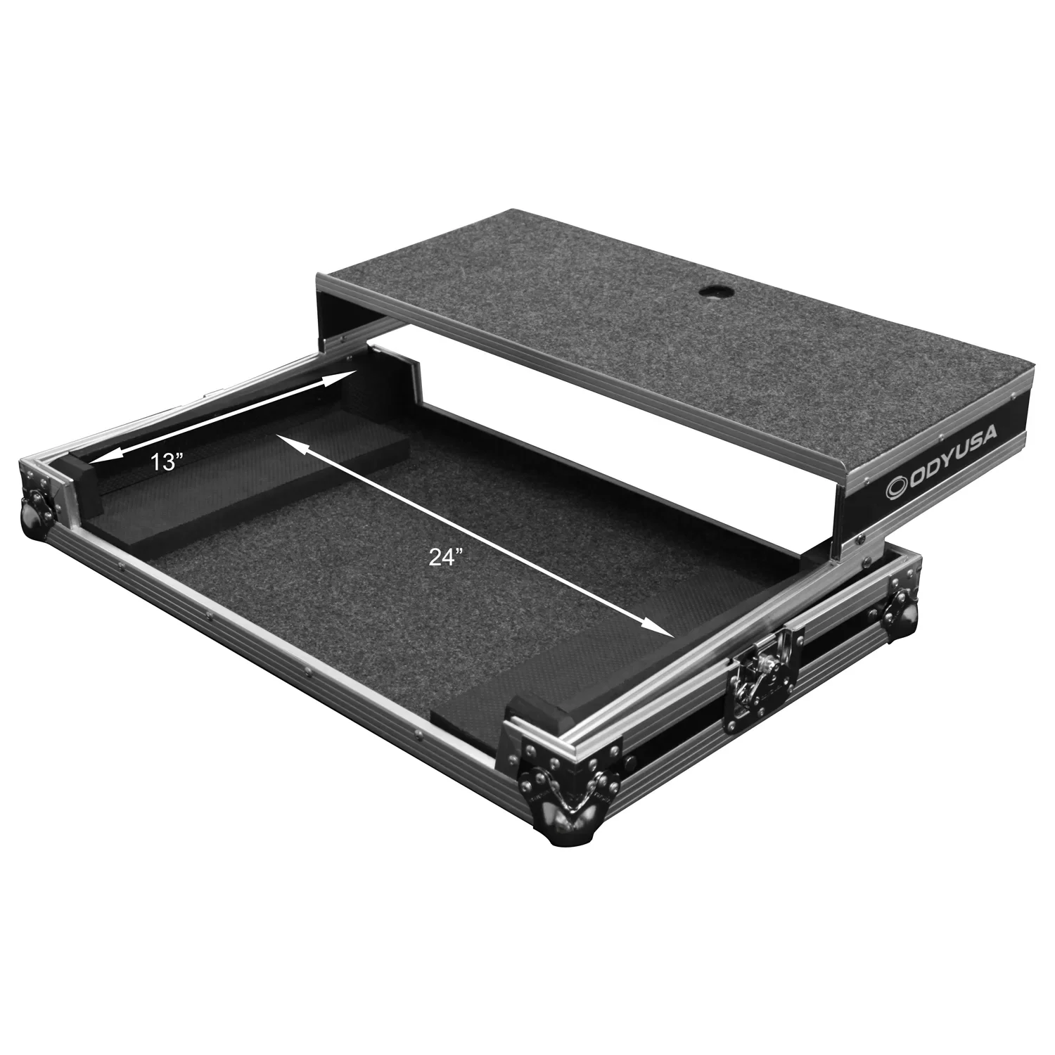 Odyssey FZGSDJC1L Case for Larger Medium Size DJ Controllers; 24" W 13" D 1.75" H - Image 2