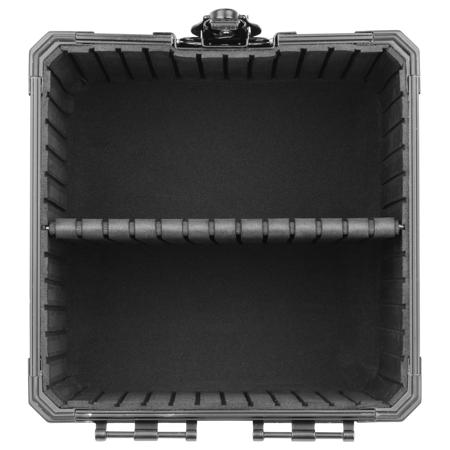 Odyssey K7060BL Black KROM 7" Record/Utility Case - Holds 60 Records; 7.75" W x 7.75" D x 9.25" H - Image 5