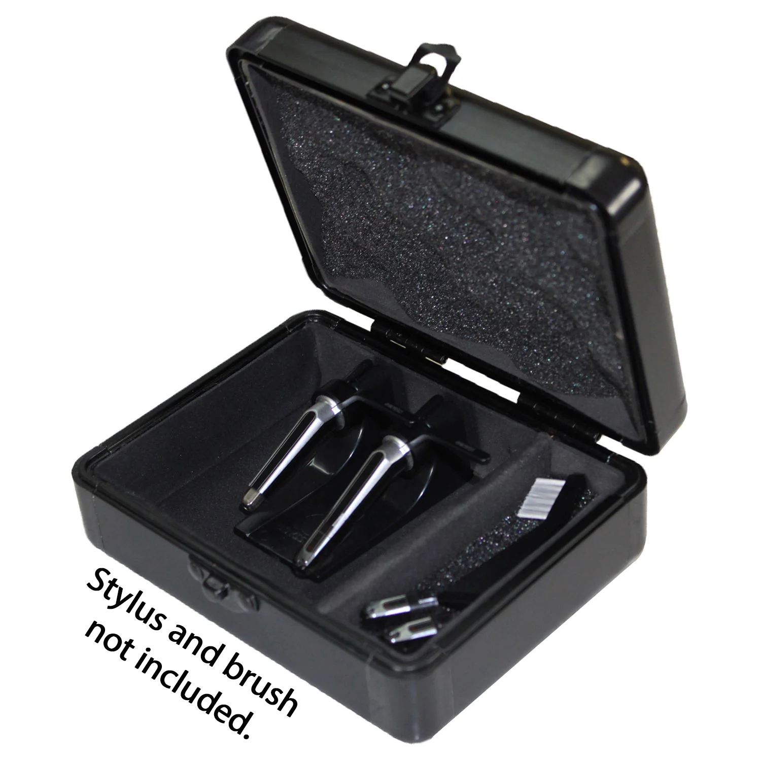 Odyssey KCC2PR2BL KROM Case for 2 Turntable Cartridges w/ Spare Stylus Compartment, Black - Image 2