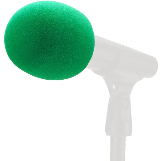 On Stage ASWS58-GRN Foam Windscreen, Green - Image 3