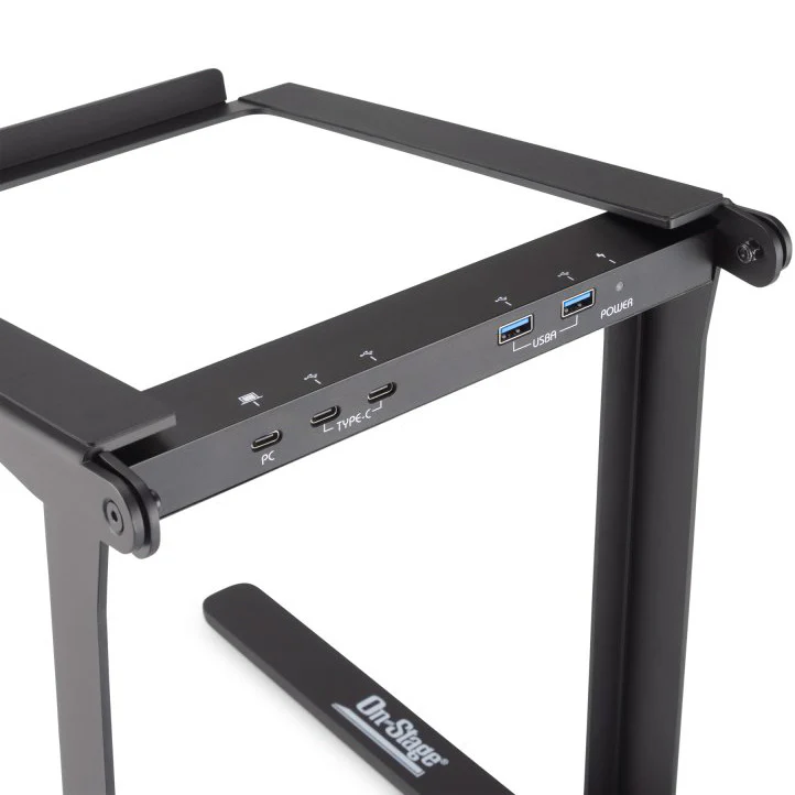 On-Stage LPT8000 Foldable Laptop Stand w/ USB Hub - Image 3
